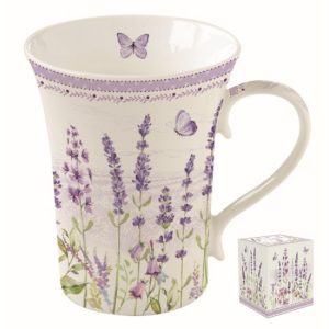 R2S.1461LAVF Porcelánbögre 360ml,dobozban,Lavender Field