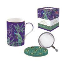   R2S.105IMPP Porcelán szűrősbögre tetővel, 350ml, dobozban, Imperial Peacock, Atmosphere