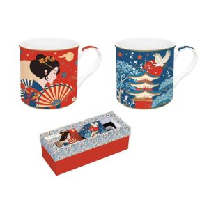 R2S.178TOKY Porcelán bögreszett 2db-os, 300ml, dobozban, Atmosphere, Tokyo
