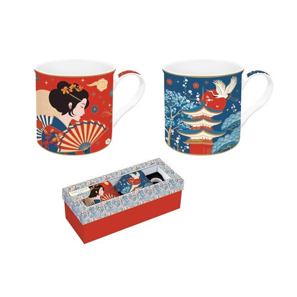 R2S.178TOKY Porcelán bögreszett 2db-os, 300ml, dobozban, Atmosphere, Tokyo