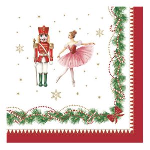 R2S.414MNOE Papírszalvéta 33x33cm, 20db-os, Magie de noel