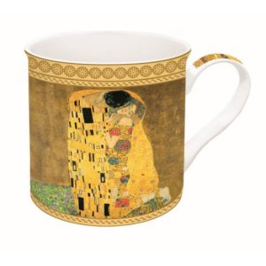 R2S.170KLI1 Porcelánbögre dobozban,300ml,Klimt:The kiss