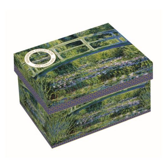 R2S.170MON1 Porcelánbögre dobozban 300ml,Monet:Vízililiom és Japán híd