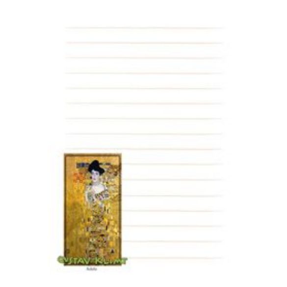 CZW.mágjt-KL Mágneses jegyzettömb 87x112mm,48 oldal, KLIMT: Adele