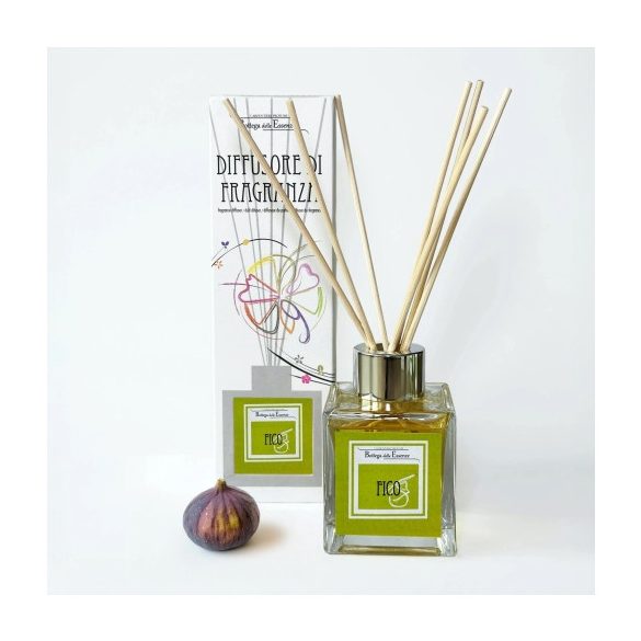 C.P.FICO. Diffúzor-Calabriai illóolaj rattanpálcával, 100ml, Fico (Füge)