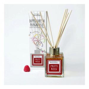 C.P.FRUTT. Diffúzor-Calabriai illóolaj rattanpálcával, 100ml, Frutti Rossi (Piros gyümölcsök)