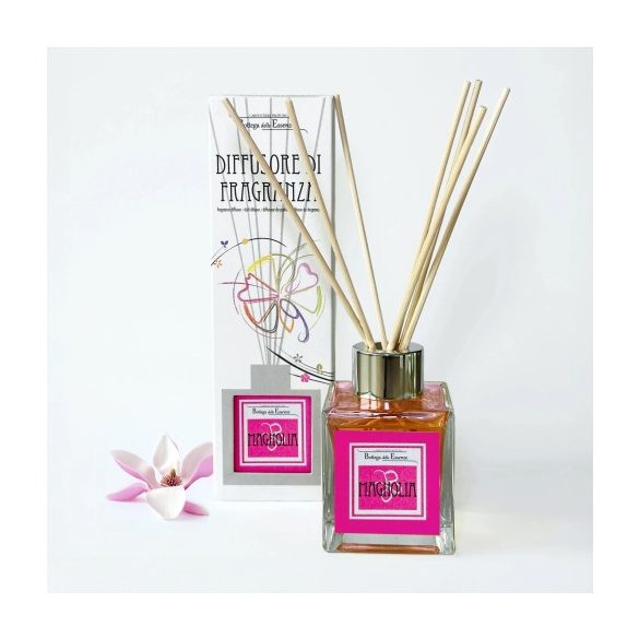 C.P.MAGN. Diffúzor-Calabriai illóolaj rattanpálcával, 100ml, Magnolia (Magnólia)