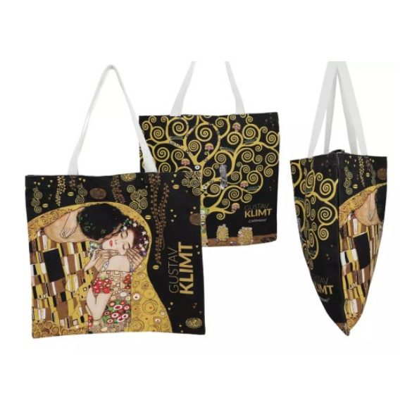 H.C.021-9101 Textiltáska 40x43cm, Klimt:The Kiss/Életfa