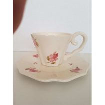   V.K.50-08 Violin rózsás teásalj,kerámia,kézzel festett-dia22cm