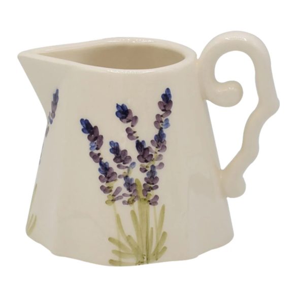 Tejkiöntő,kerámia,kézzel festett"Violin Levendula"
