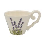 Teás csésze,kerámia,kézzel festett"Violin Levendula"
