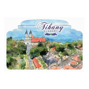 CZW.ablmágn-TIH08 Hűtőmágnes,ablakforma, Tihany