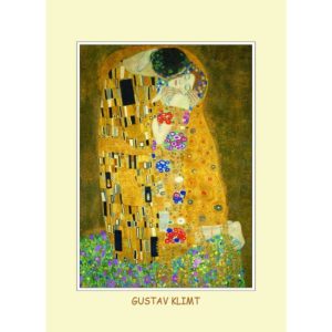 CZW.rpKL15x21-02 Reprodukció 15x21cm, Klimt: The Kiss