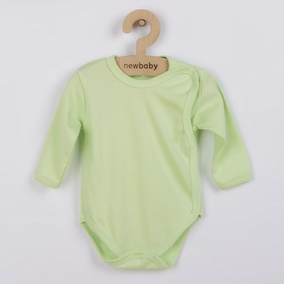 Csecsemő teljes hosszba patentos body New Baby Classic zöld