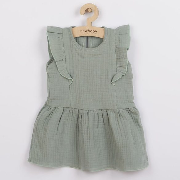 Baba muszlin ruha New Baby Summer Nature Collection menta