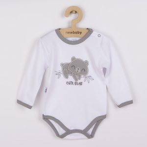 Baba pamut hosszú ujjú body New Baby Cute Bear