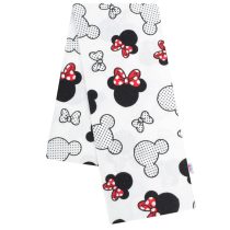   Flanel pelenka nyomtatott mintával New Baby fehér Mickey & Minnie