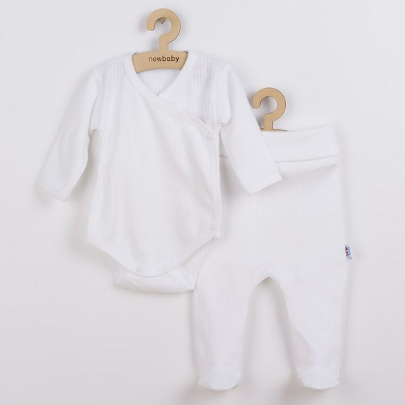 2-részes baba együttes New Baby Practical fehér fiú
