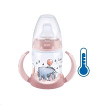   Baba tanuló itatópohár NUK Mici mackó hőmérséklet jelzővel 150 ml rózsaszín