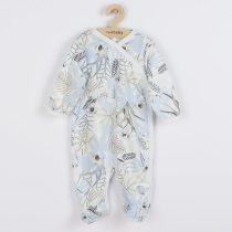   Baba pamut kezeslábas oldalsó bekapcsolássa New Baby Lovely kék