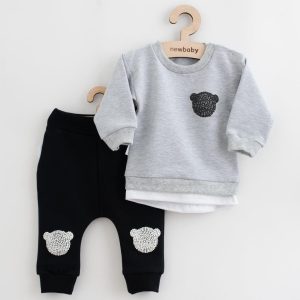 Baba együttes póló és szabadidő nadrág New Baby Brave Bear ABS szürke