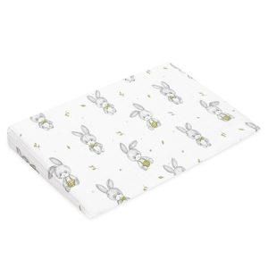 Muszelin Baba párna huzat- ék alakú New Baby STANDARD 30x37 cm bunny