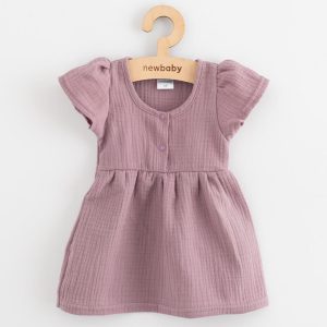 Baba muszlin ruha New Baby lavender