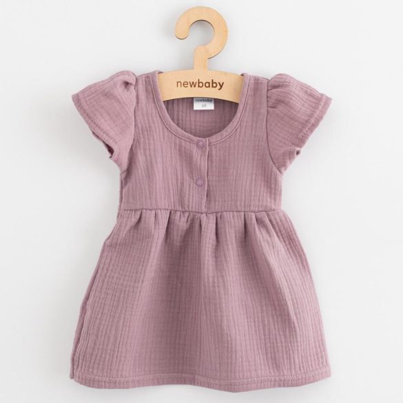 Baba muszlin ruha New Baby lavender