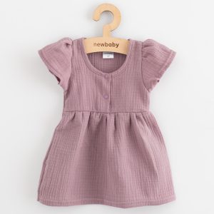 Baba muszlin ruha New Baby lavender